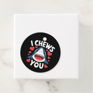 Étiquettes Cadeau Jour de la Saint-Valentin Cœur Léopard Mignon