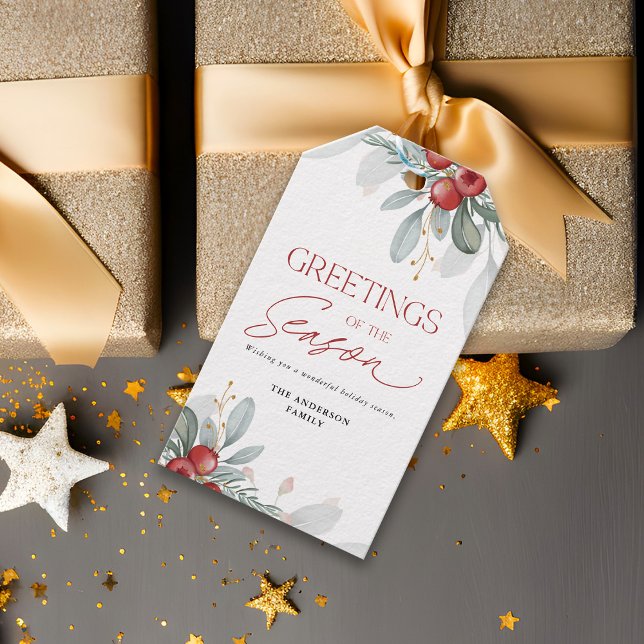 Étiquettes-cadeau Jour de Noël élégant et moderne (Créateur téléchargé)