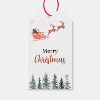 Étiquettes-cadeau Jour de Noël (Modifiable) -