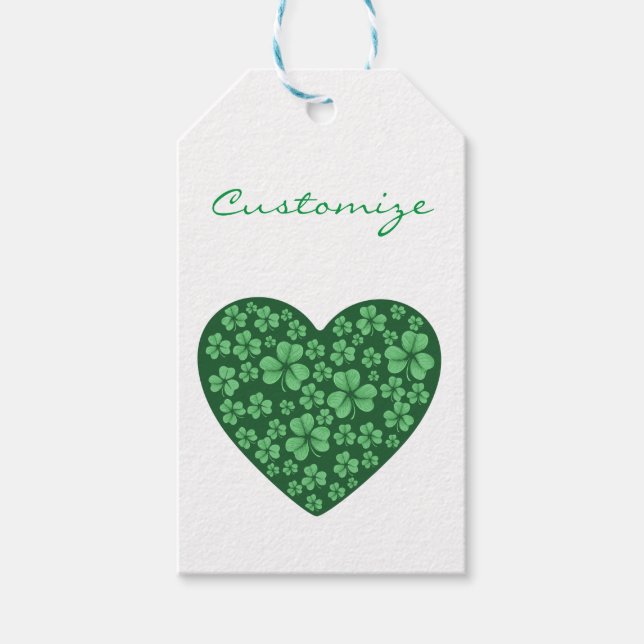 Étiquettes-cadeau Jour de Saint Patrick (Devant)