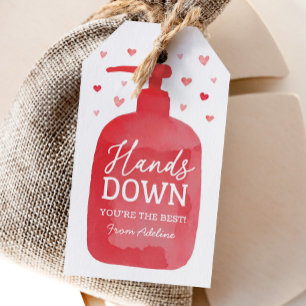 Étiquettes-cadeau Jour des Valentines pour enfants de savon à la mai