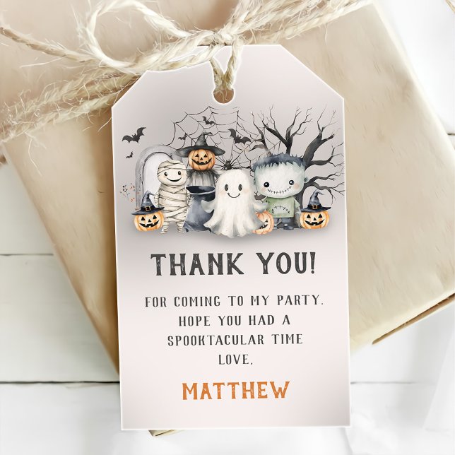 Étiquettes-cadeau Jour d'Halloween Spooktacular pour les enfants (Créateur téléchargé)