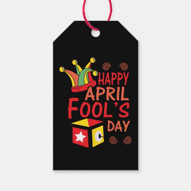 Étiquettes-cadeau Jour du fou d'avril (Devant)