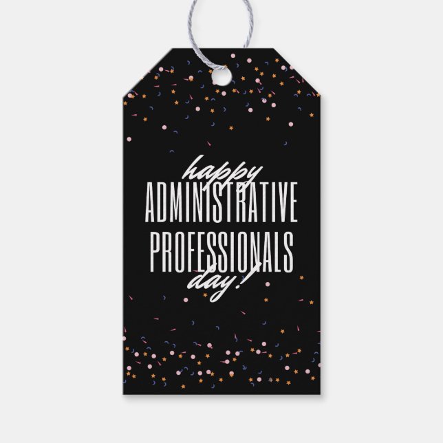 Étiquettes-cadeau Journée des professionnels de l'administration (Devant)