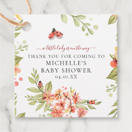 Étiquettes Cadeau Jovely Little Ladybug Baby shower Anniversaire