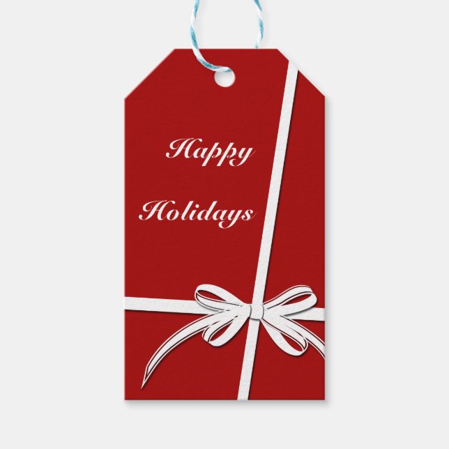 Étiquettes-cadeau Joyeuses fêtes (Devant)