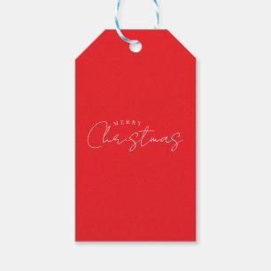 Étiquettes-cadeau Joyeuses Fêtes de Noël Nouvel An Saison Rouge