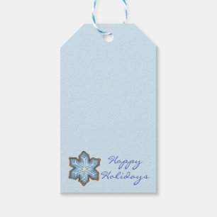 Étiquettes-cadeau Joyeuses fêtes Flocon de neige Noël Hanoukka neige