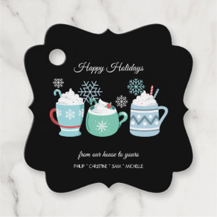 Étiquettes Cadeau Joyeuses vacances - Cosy Cocoa & Christmas Cheer