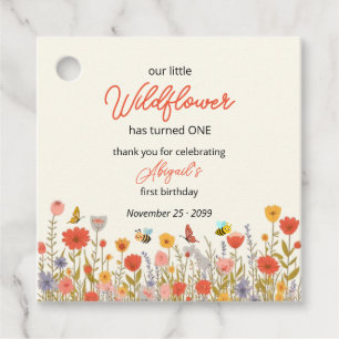 Étiquettes Cadeau Joyeux 1er anniversaire de la petite abeille sauva