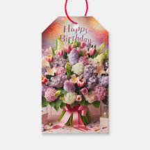 Joyeux anniversaire, bouquet lilas, par Natasha Us