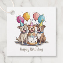 Joyeux Anniversaire Chiens Pit Bull