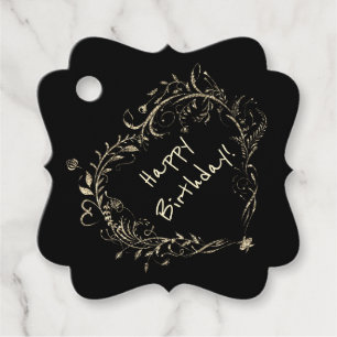 Étiquettes Cadeau Joyeux anniversaire! coeur, créatif, amour