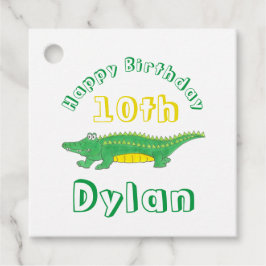 Étiquettes Cadeau Joyeux anniversaire Gator Alligator Crocodile Croc