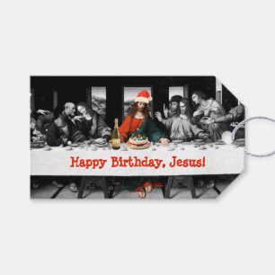 Étiquettes-cadeau Joyeux anniversaire, Jésus ! Funny Christmas