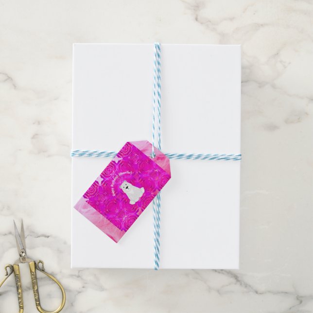 Étiquettes-cadeau Joyeux anniversaire ! Nom personnalisable (With Twine)
