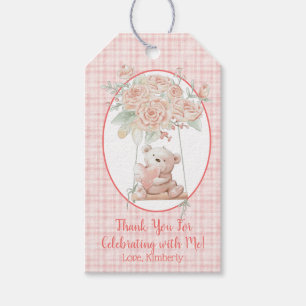 Étiquettes-cadeau Joyeux Anniversaire Ourson Mignon