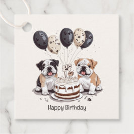Étiquettes Cadeau Joyeux Bulldogs anglais