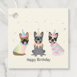 Étiquettes Cadeau Joyeux Bulldogs français