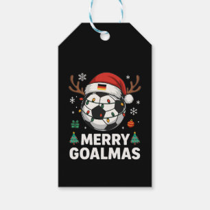 Étiquettes-cadeau Joyeux Butël - Foot Noël drôle