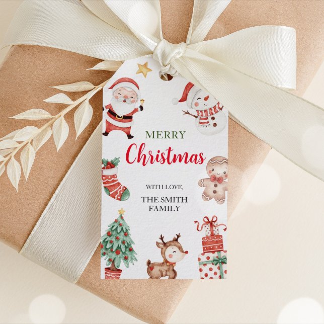 Étiquettes-cadeau Joyeux cadeau de Noël (Merry Christmas Gift Tags)