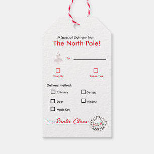 Étiquettes-cadeau Joyeux cadeau de Noël Balise pour enfants