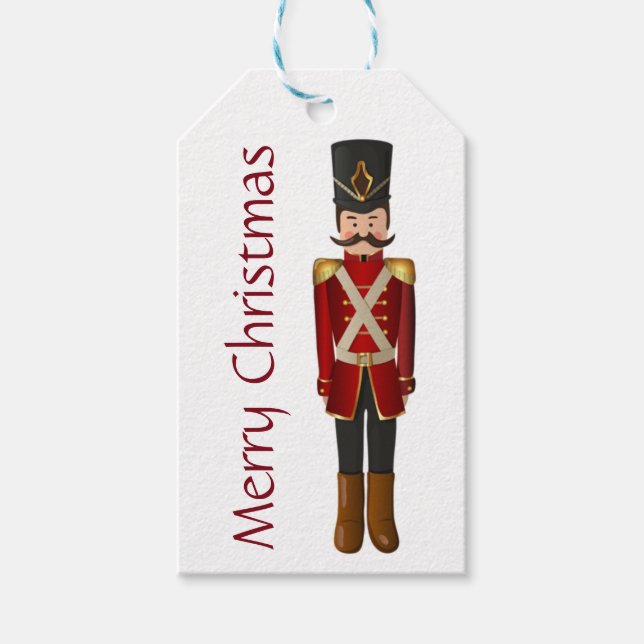 Étiquettes-cadeau Joyeux cadeau de Noël - Nutcracker (Devant)
