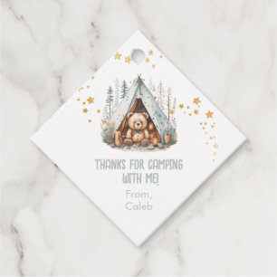 Étiquettes Cadeau Joyeux Camper Cute Woodland Anniversaire