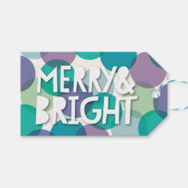 Étiquettes-cadeau Joyeux et brillant plaisir coloré Confetti Dots va