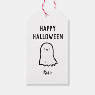 Étiquettes-cadeau Joyeux fantôme d'Halloween