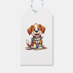 Étiquettes-cadeau Joyeux feux Beagles