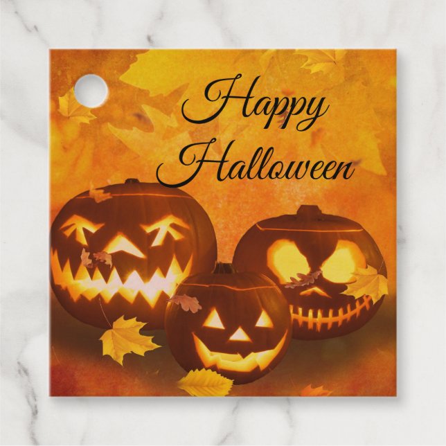 Étiquettes Cadeau Joyeux Halloween (Devant)