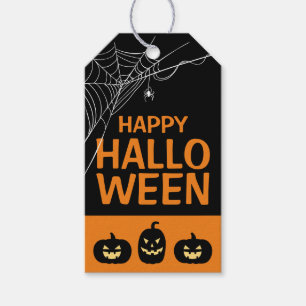 Étiquettes-cadeau Joyeux Halloween araignée