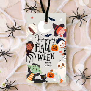 Étiquettes-cadeau Joyeux Halloween Trick ou Treat Kids Fantôme Anniv