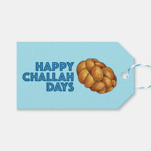 Étiquettes-cadeau Joyeux Jours de Challah Hanoukka Chanukah Holiday