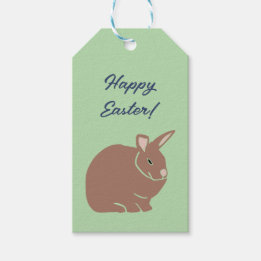 Étiquettes-cadeau Joyeux lapin lapin de Pâques