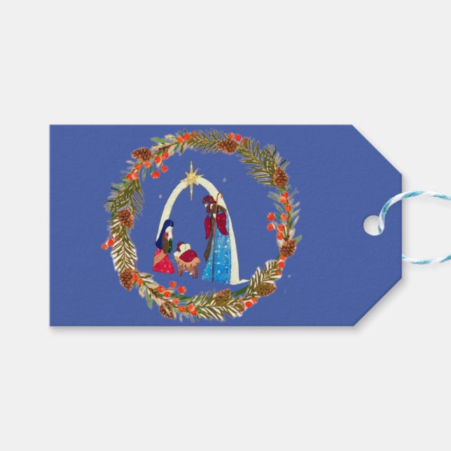 Étiquettes-cadeau Joyeux Noël ! (Devant (Horizontal))