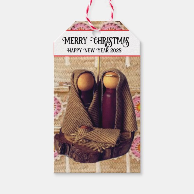 Étiquettes-cadeau Joyeux Noël ! (Devant)