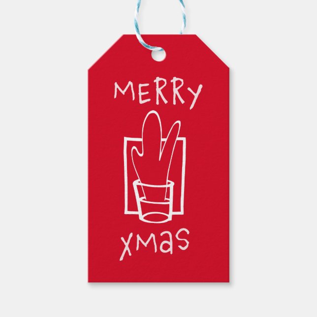 Étiquettes-cadeau Joyeux Noël (Devant)