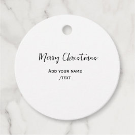 Étiquettes Cadeau Joyeux Noël ajouter texte moderne simple