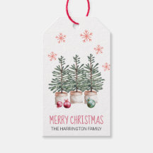 Joyeux Noël Arbres Snowflakes Personnalisé