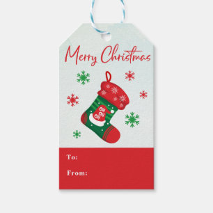 Étiquettes-cadeau Joyeux Noël coloré