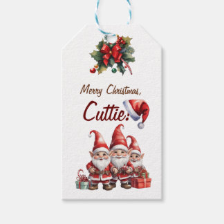 Étiquettes-cadeau Joyeux Noël, Cuttie ! Personnalisable 