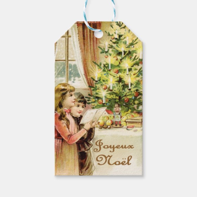 Étiquettes-cadeau Joyeux Noël en français (Devant)