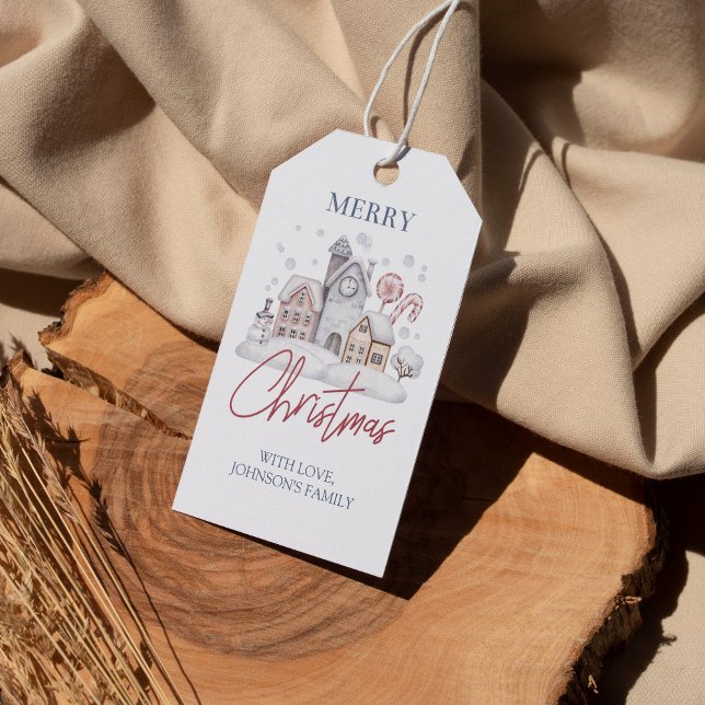 Étiquettes-cadeau Joyeux Noël Gingerbread Maison Tags cadeaux (Créateur téléchargé)