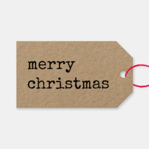 Étiquettes-cadeau Joyeux Noël incarné par Kraft