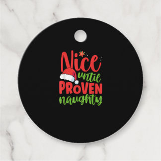 Étiquettes Cadeau Joyeux Noël jusqu'à preuve de méchanceté
