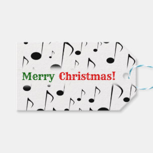 Étiquettes-cadeau "Joyeux Noël ! " ; Motif de beaucoup de notes