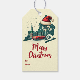Étiquettes-cadeau Joyeux Noël New York