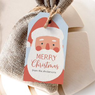 Étiquettes-cadeau Joyeux Noël Santa Fêtes